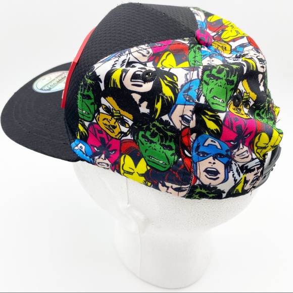 Marvel Sublimated Faces Kids Snapback Hat - Picture 3 of 5